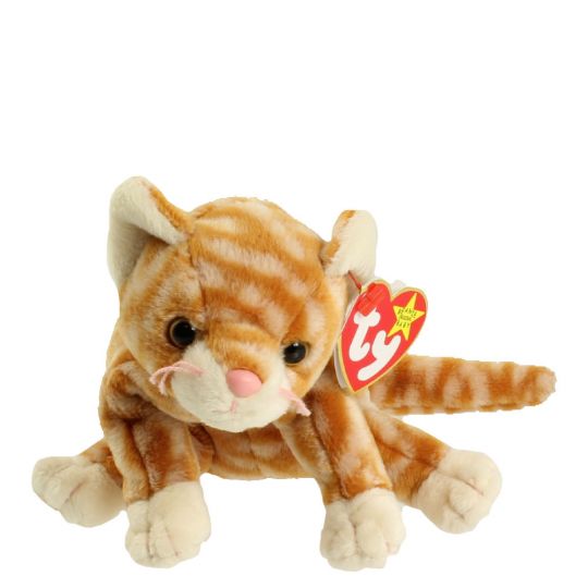 Ty Beanie Baby – Amber the Gold Tabby Cat (7.5 inch)
