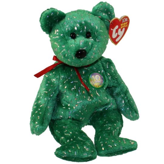 Ty Beanie Baby – Decade The Bear (Green Version) (8.5 Inch)