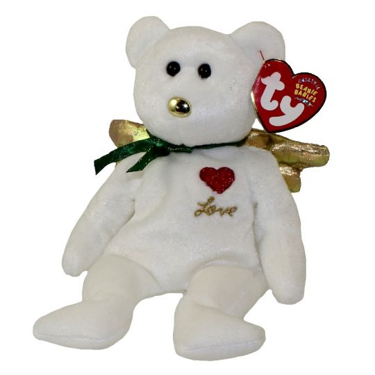 Ty Beanie Baby – Gift The Bear (White Version) (Hallmark Gold Crown Exclusive) (8 Inch)