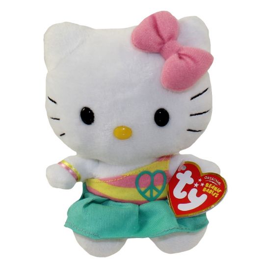 Ty Beanie Baby – Hello Kitty ( Peace Dress Aqua ) (5.5 Inch)