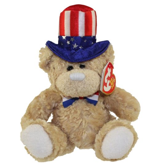 Ty Beanie Baby – Independence The Bear (White Version) (8 Inch)