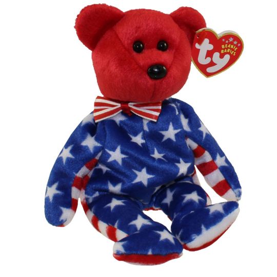 Ty Beanie Baby – Liberty The Bear (Red Head Version) (8.5 Inch)