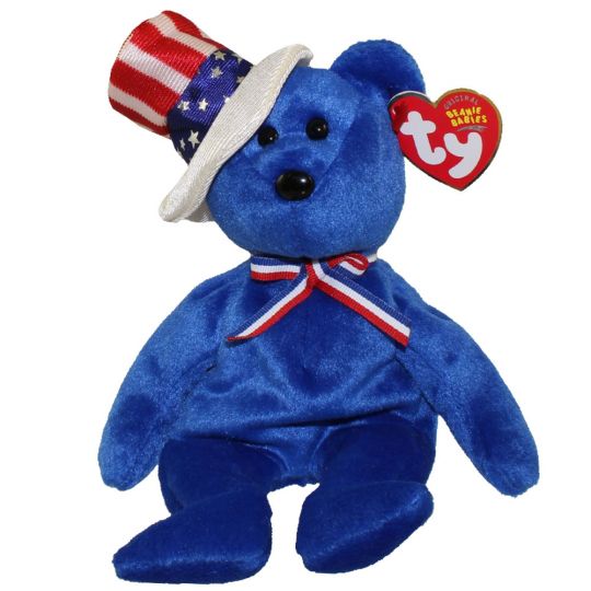 Ty Beanie Baby – Sam The Bear (Blue Version) (9 Inch)
