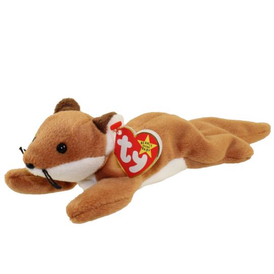 Ty Beanie Baby – Sly The Fox (Brown Belly Version – 4Th Gen Hang Tag) (8 Inch)