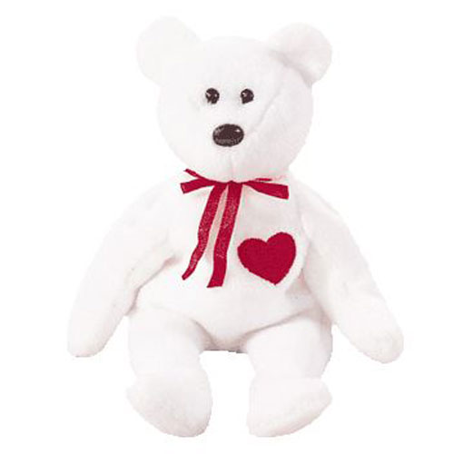 Ty Beanie Baby – Valentino The White Bear (8.5 Inch)