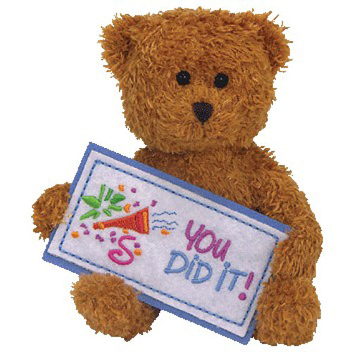 Ty Beanie Baby – You Did It The Bear (Greetings Collection) (5.5 Inch)